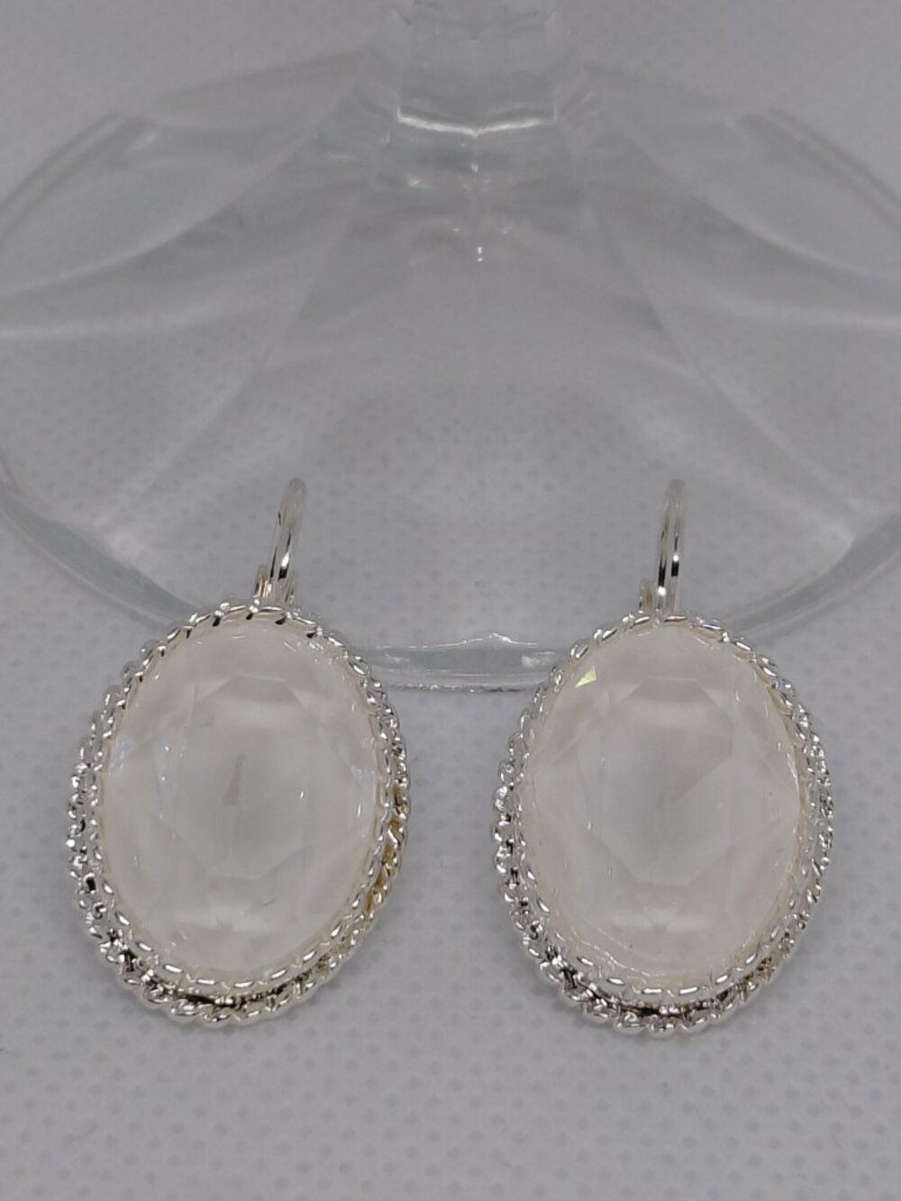 The Swarovski Crystal White Ignite Leverbacks - Picture 8 of 8